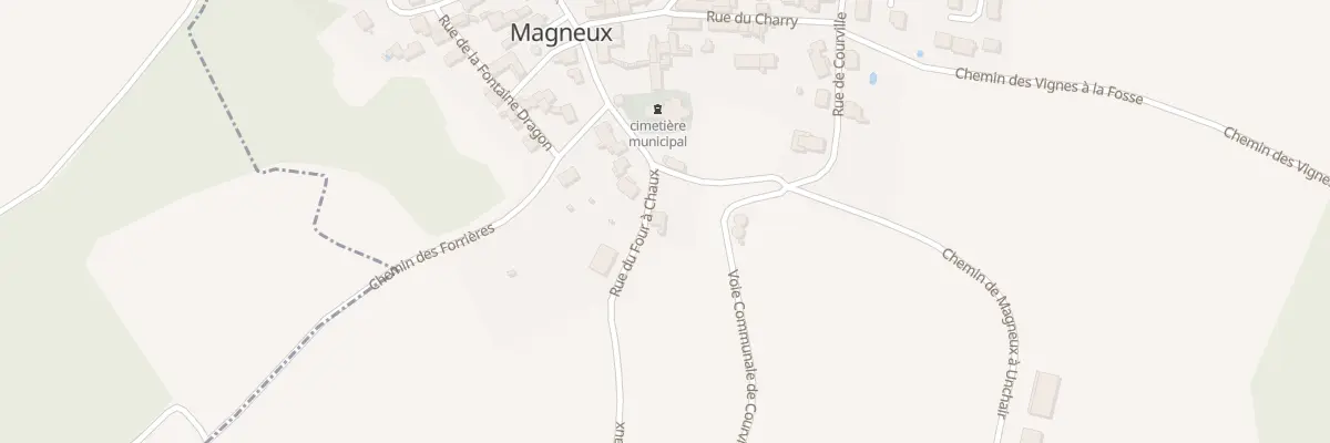 Plan du 1 Rue du Four à Chaux à Magneux