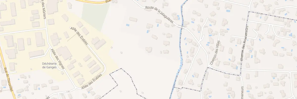 Plan du 9001 Rte de Jalaguieres à Ganges