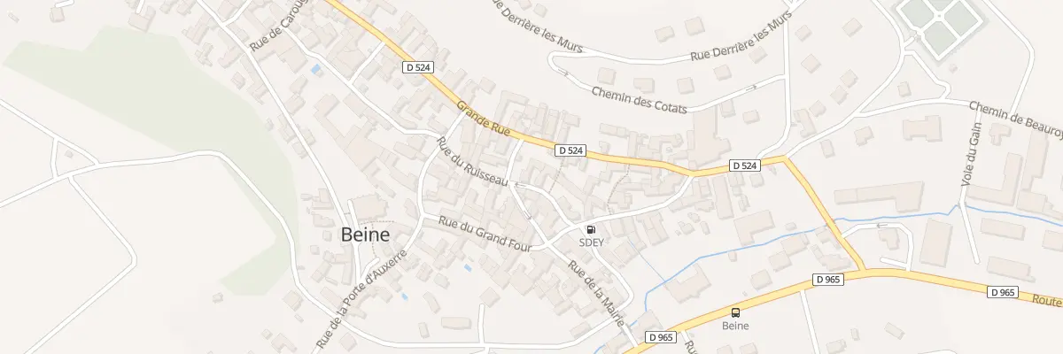 Plan du 20 Rue du Ruisseau à Beine