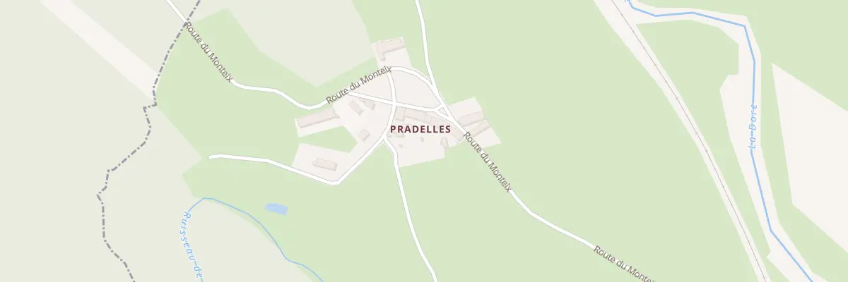 Plan du 9004 Pradelles à Ambert