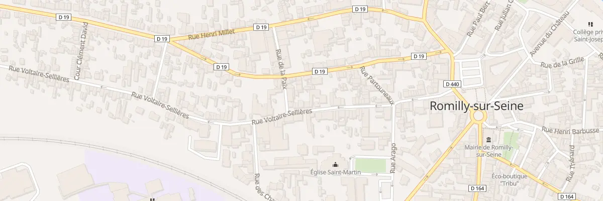 Plan du 60 Rue Voltaire Sellières à Romilly-sur-Seine