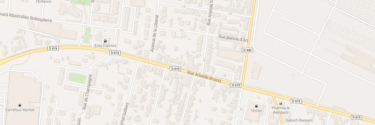 Plan du 40B Rue Aristide Briand à Romilly-sur-Seine