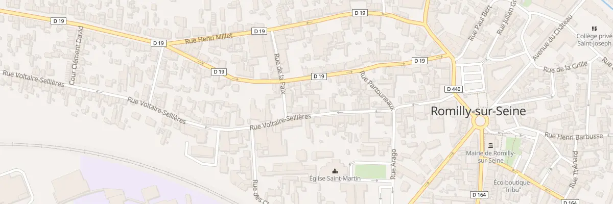 Plan du 58 Rue Voltaire Sellières à Romilly-sur-Seine