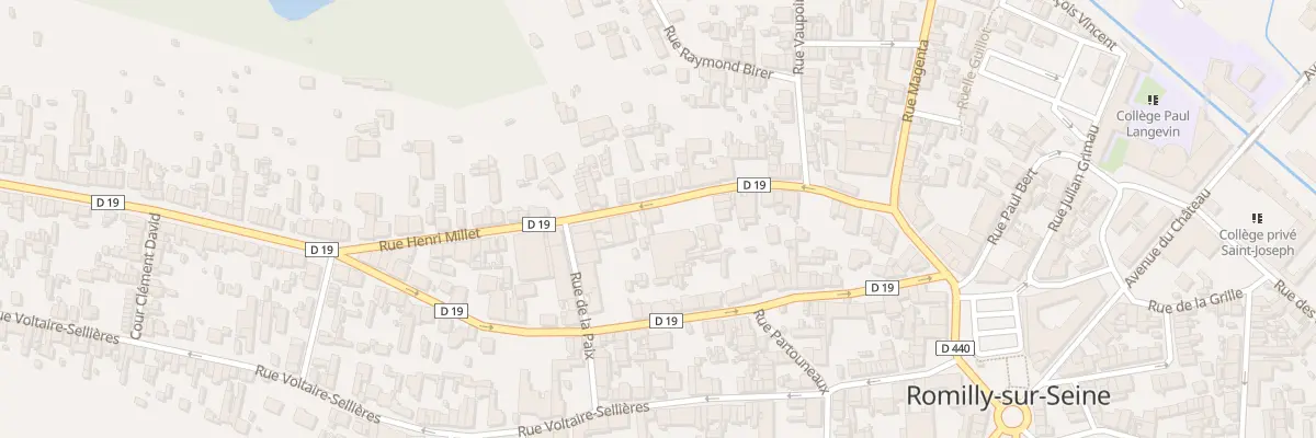 Plan du 39B Rue Henri Millet à Romilly-sur-Seine