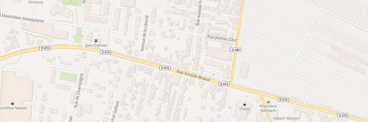 Plan du 38 Rue Aristide Briand à Romilly-sur-Seine