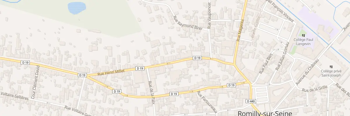 Plan du 40 Rue Henri Millet à Romilly-sur-Seine