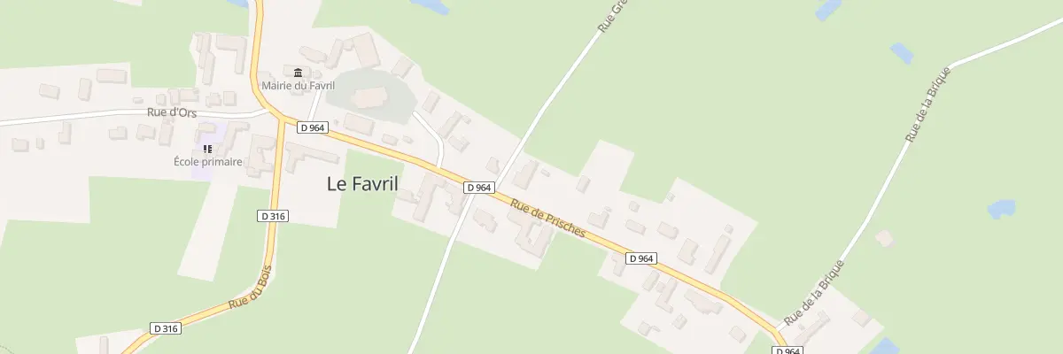 Plan du 34 Rue de Prisches au Favril