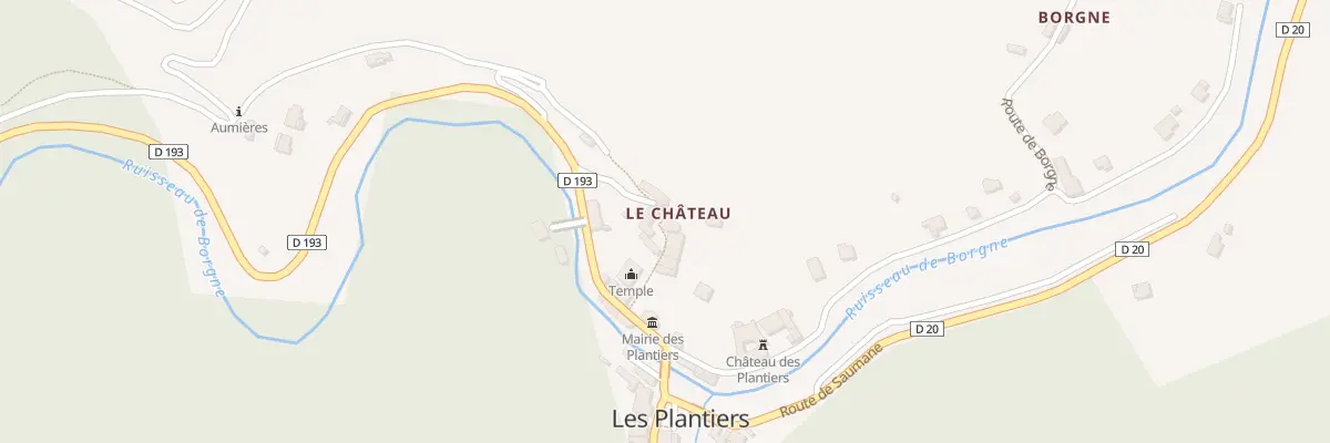 Plan du 128 Les Plantiers aux Plantiers
