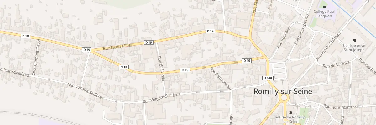 Plan du 16 Rue Partouneaux à Romilly-sur-Seine