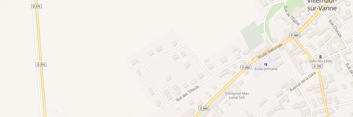 Plan du 2B Rue des Tilleuls à Aix-Villemaur-Pâlis