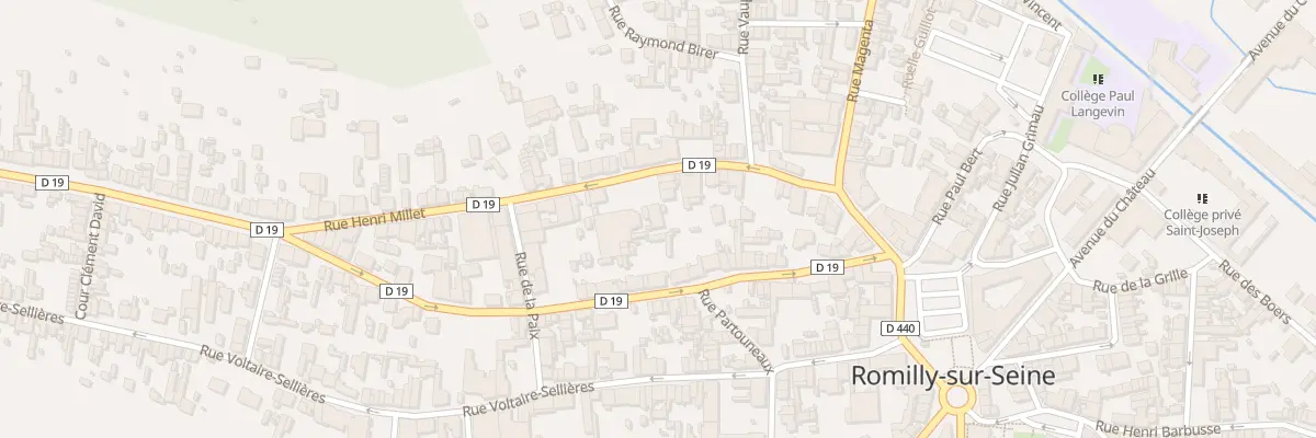 Plan du 33 Rue Henri Millet à Romilly-sur-Seine