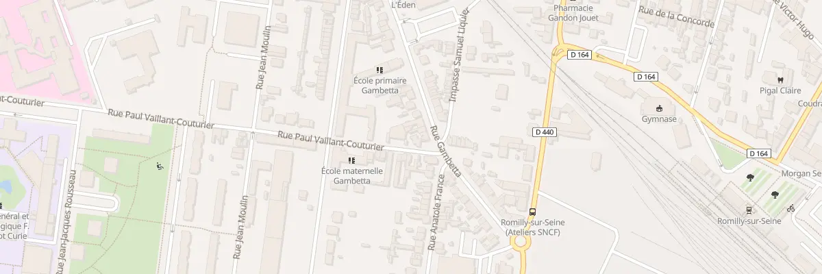 Plan du 31 Rue Gambetta à Romilly-sur-Seine
