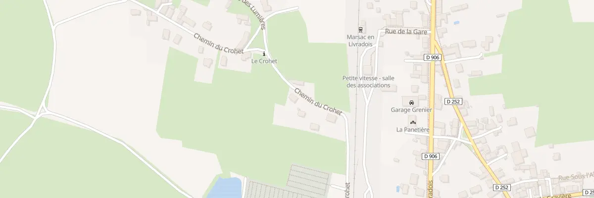 Plan du 5211A Le Crohet à Marsac-en-Livradois
