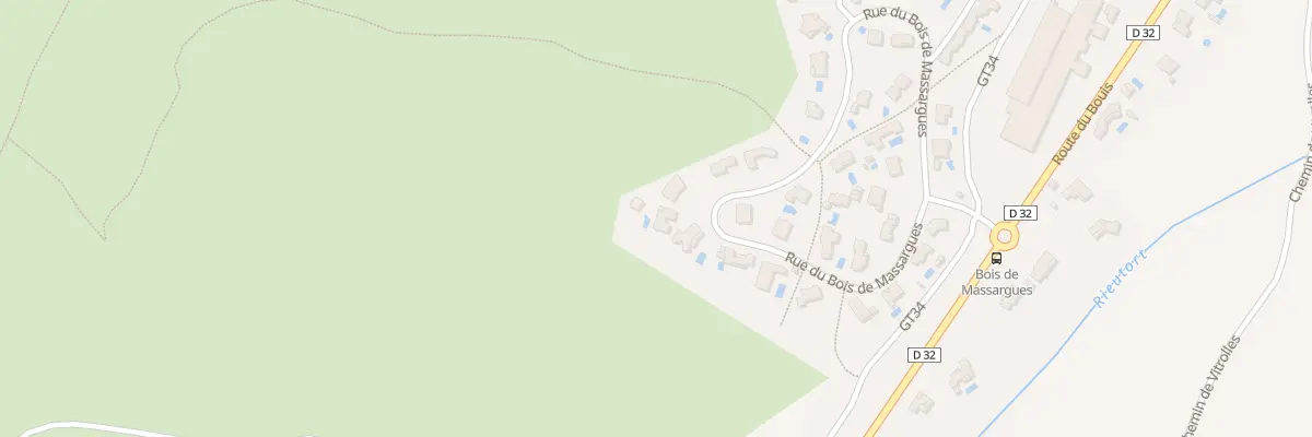 Plan du 450 Rue du Bois de Massargues à Saint-Martin-de-Londres