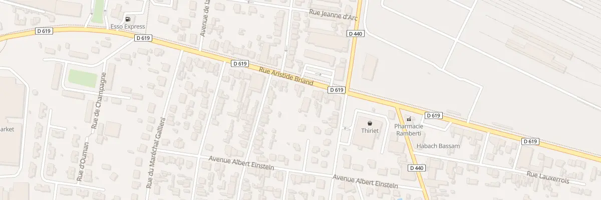 Plan du 211 Rue Aristide Briand à Romilly-sur-Seine
