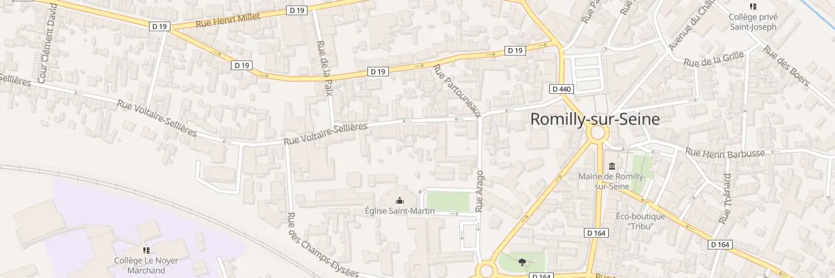 Plan du 41 Rue Voltaire Sellières à Romilly-sur-Seine