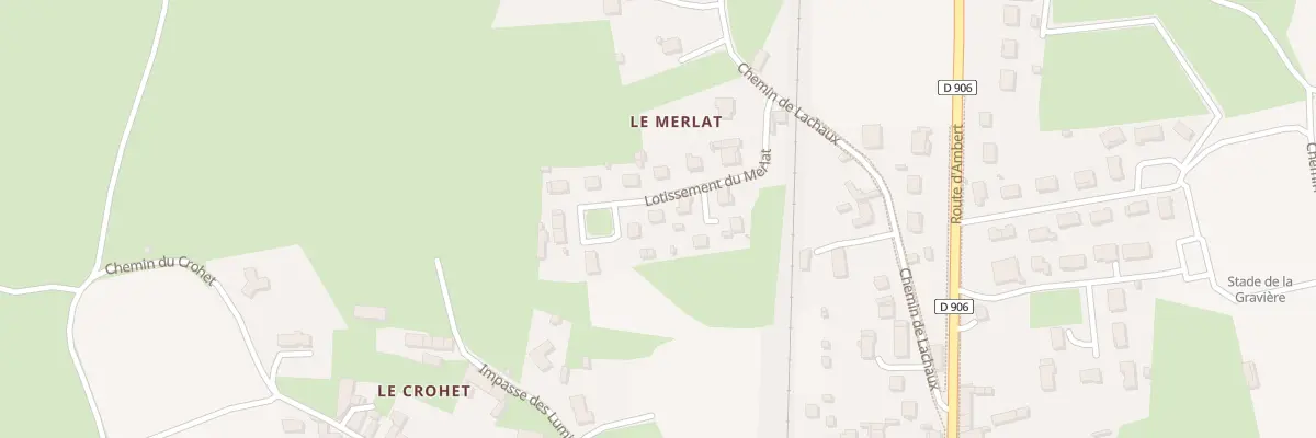 Plan du 5 Lot Le Merlat à Marsac-en-Livradois
