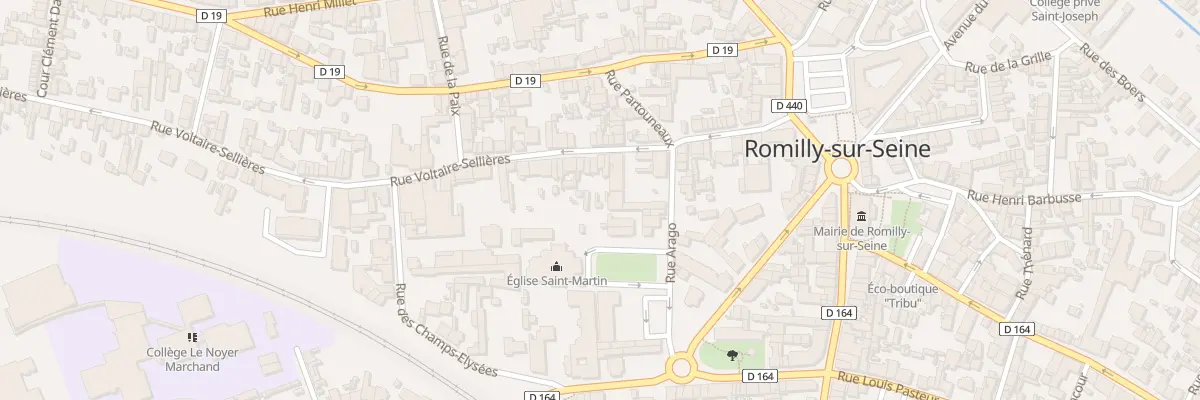 Plan du 35 Rue Voltaire Sellières à Romilly-sur-Seine