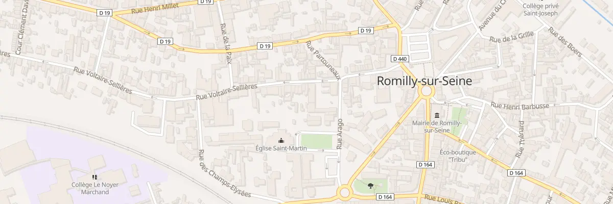 Plan du 33 Rue Voltaire Sellières à Romilly-sur-Seine