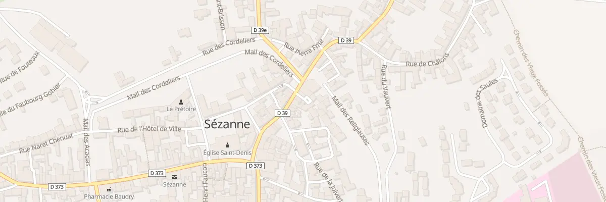 Plan du 25 Cour Collot à Sézanne