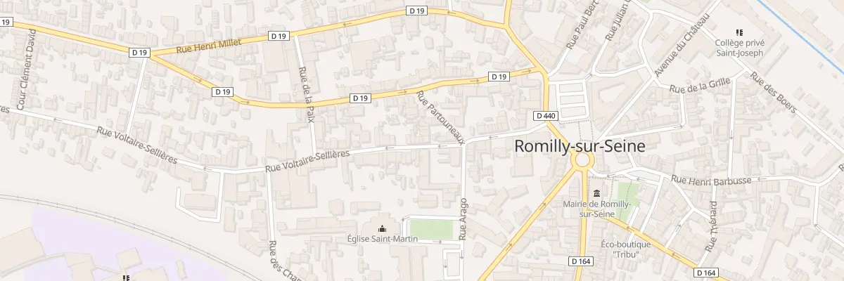 Plan du 32 Rue Voltaire Sellières à Romilly-sur-Seine