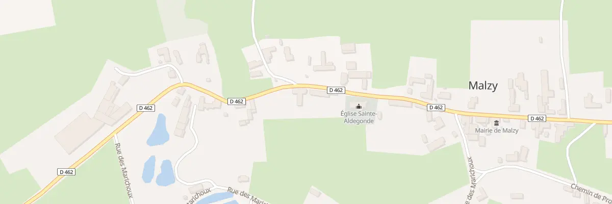 Plan du 2 Rue du Général de Gaulle à Malzy