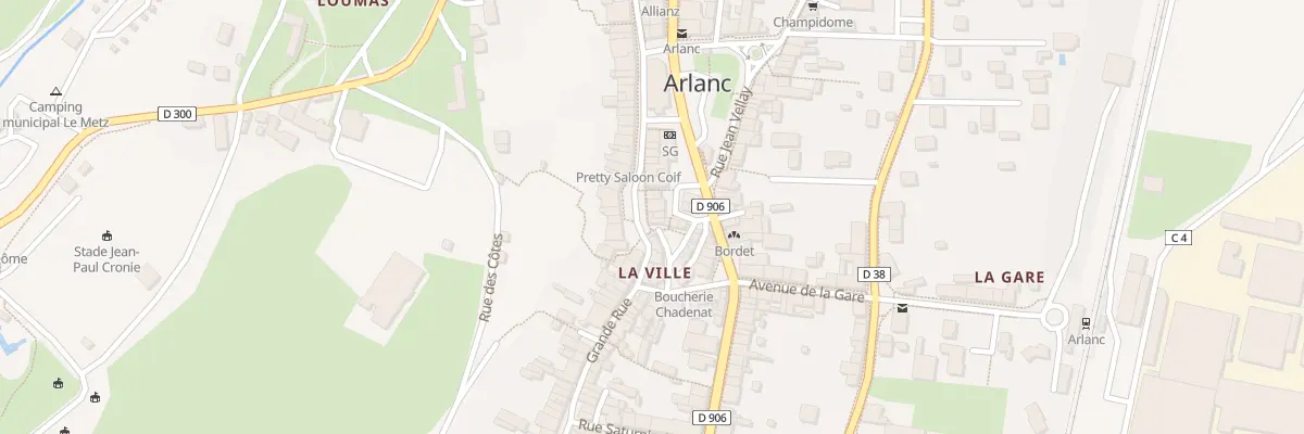 Plan du 9 Pl de Verdun à Arlanc
