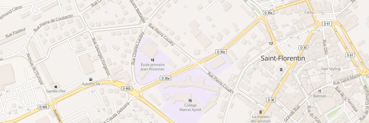 Plan du 1 Rue Pierre Coudry à Saint-Florentin
