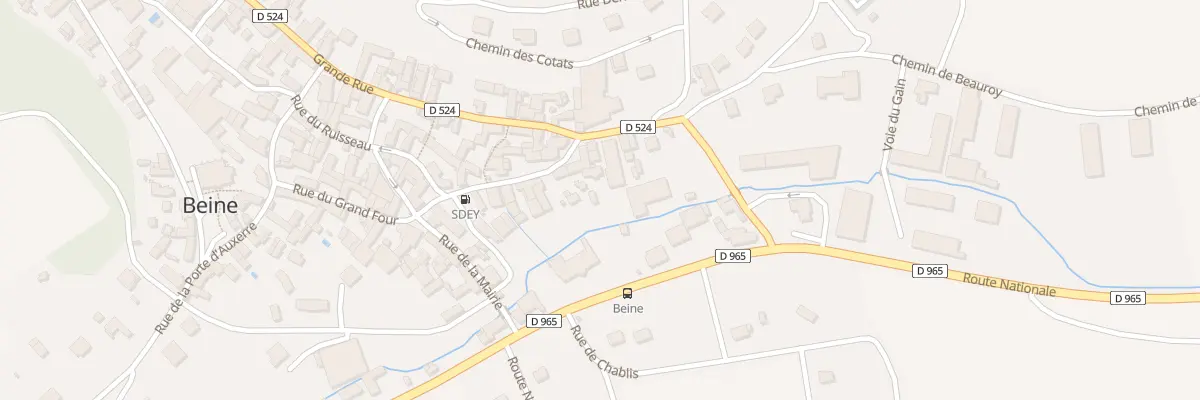 Plan du 3 Rue du Ruisseau à Beine