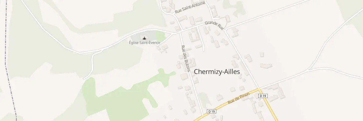 Plan du 3 Rue des Butons à Chermizy-Ailles