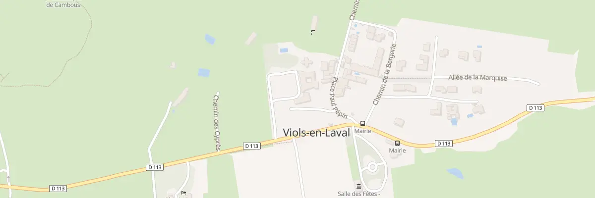 Plan du Parc à Viols-en-Laval