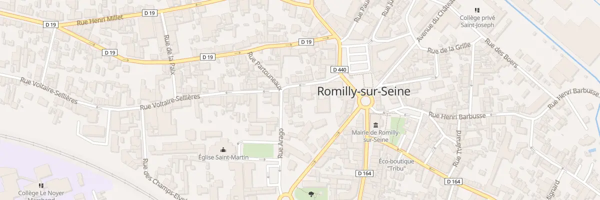 Plan du 15 Rue Voltaire Sellières à Romilly-sur-Seine