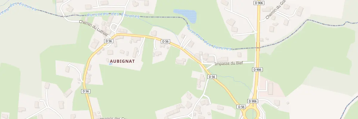 Plan du 11 Rte Dep 56 Aubignat à Saint-Ferréol-des-Côtes