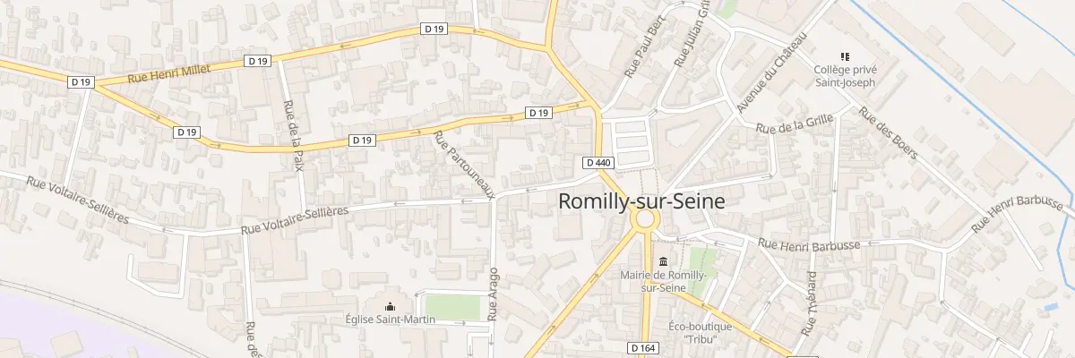 Plan du 12 Rue Voltaire Sellières à Romilly-sur-Seine