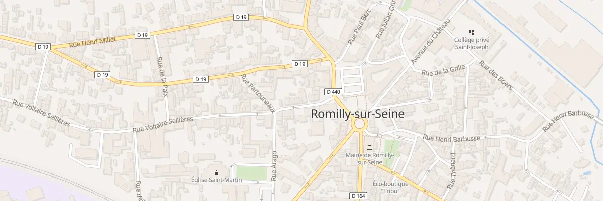 Plan du 10 Rue Voltaire Sellières à Romilly-sur-Seine