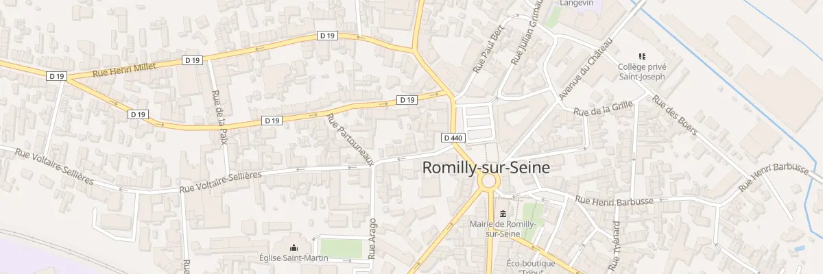 Plan du 6T Rue Voltaire Sellières à Romilly-sur-Seine