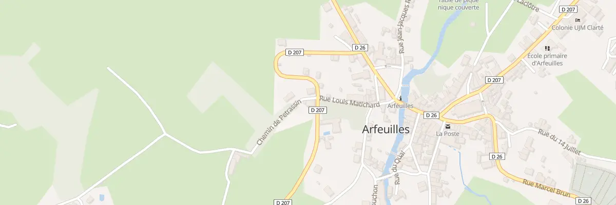 Plan du 2 Rte de Chatel Montagne à Arfeuilles