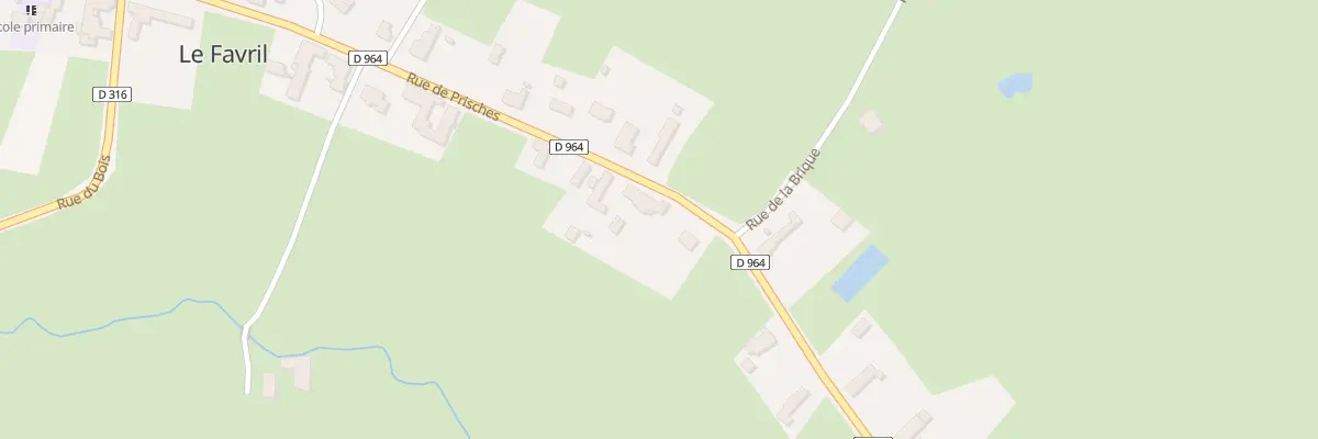 Plan du 41 Rue de Prisches au Favril
