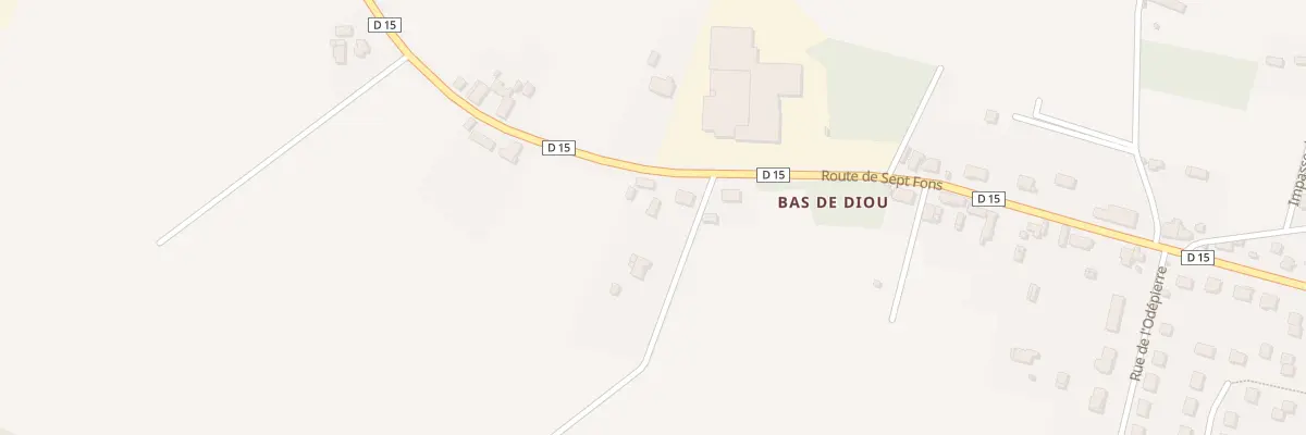 Plan du 44 Rte de Sept Fons à Diou