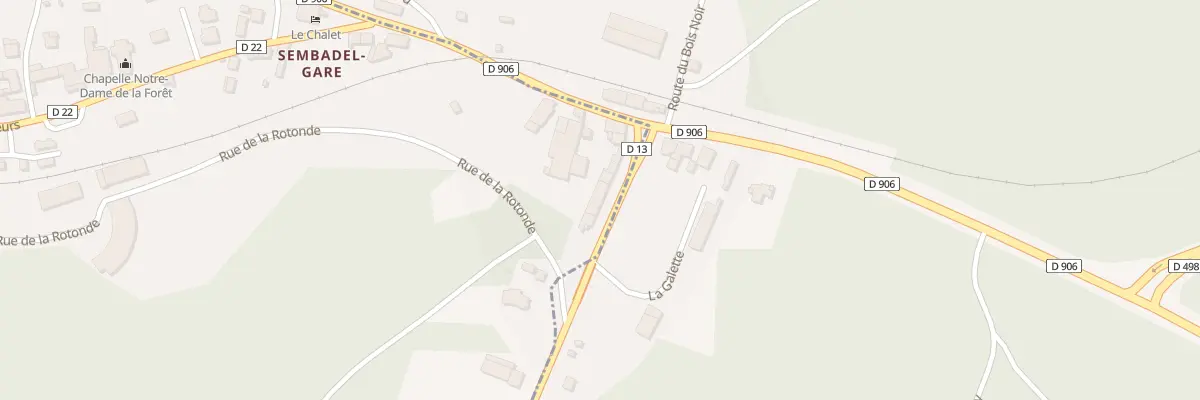 Plan du 5142A Sembadel Gare à Sembadel
