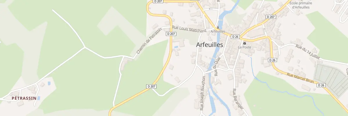 Plan du 5 Rte de Chatel Montagne à Arfeuilles