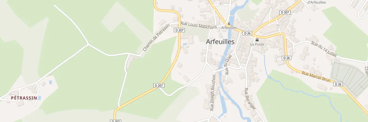 Plan du 7 Rte de Chatel Montagne à Arfeuilles