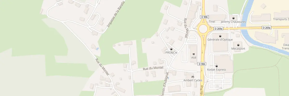 Plan du 32 Rue du Montel à Ambert