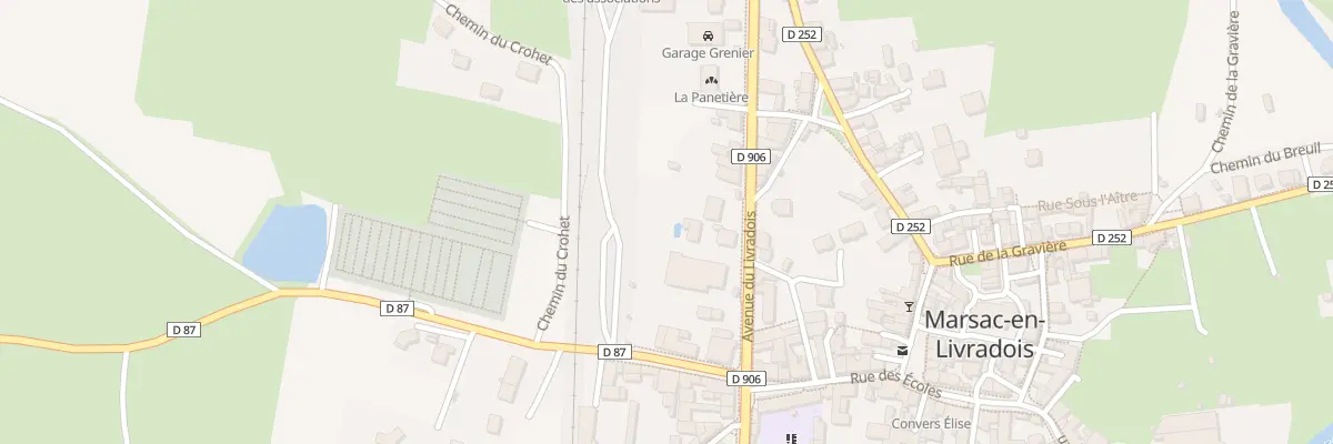Plan du 9 Av du Livradois à Marsac-en-Livradois