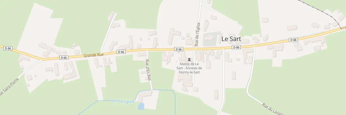 Plan du 20 Gr Grande Rue à Fesmy-le-Sart