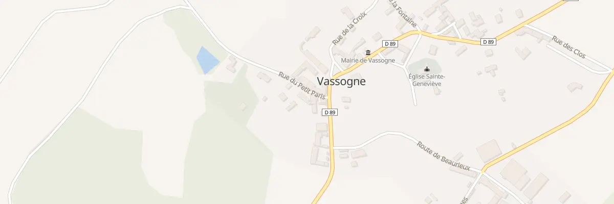 Plan du 3 Rue du Petit Paris à Vassogne