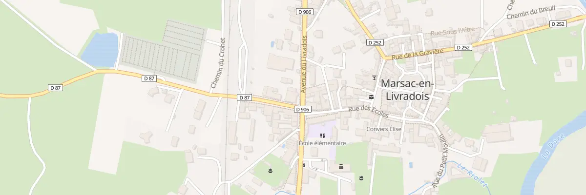 Plan du 2 Rte de Rouville à Marsac-en-Livradois
