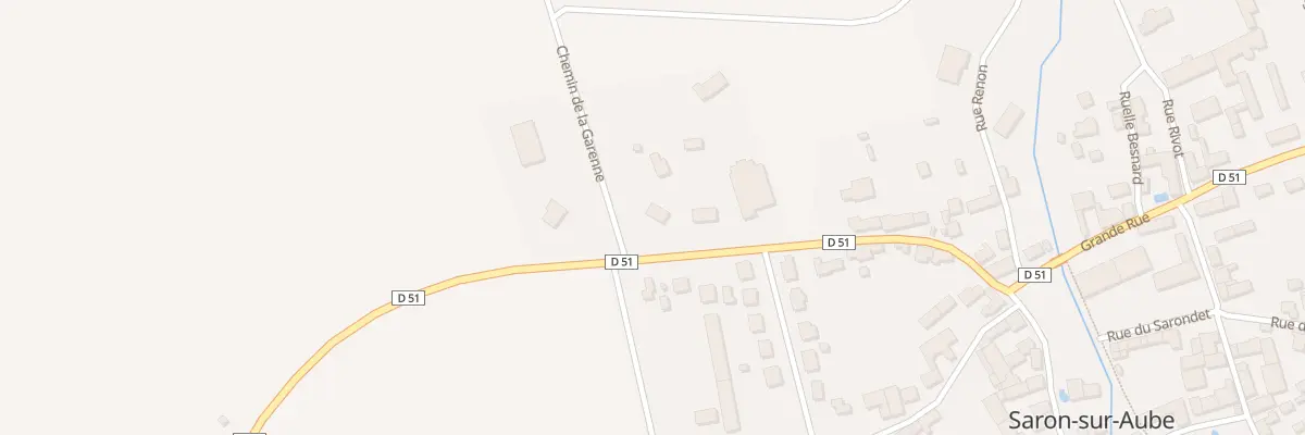 Plan du 1 Che de la Garenne à Saron-sur-Aube