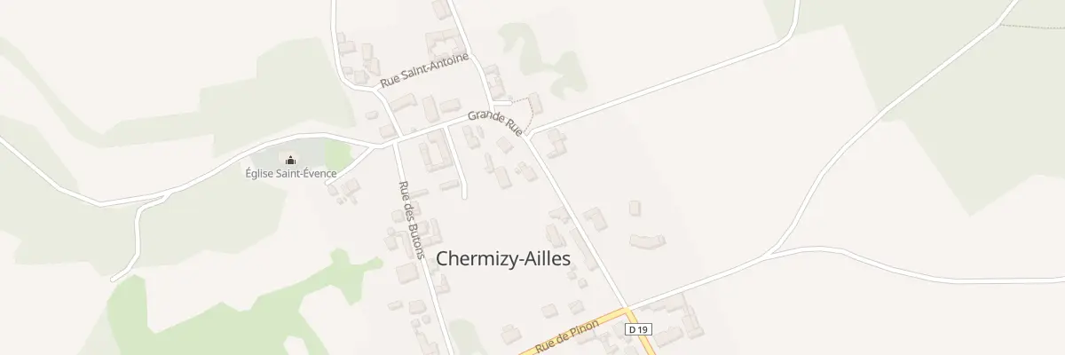 Plan du 9001 Gr Grande Rue à Chermizy-Ailles