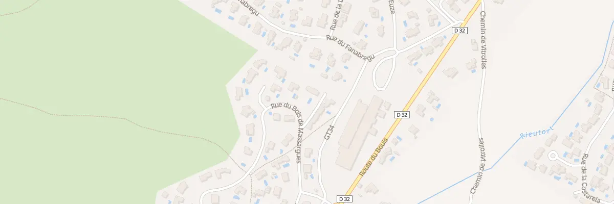 Plan du 184 Rue du Bois de Massargues à Saint-Martin-de-Londres